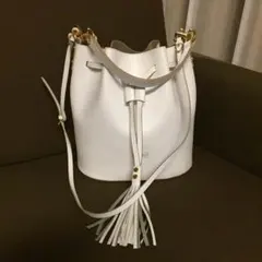 NALU 巾着型 ショルダーバッグ Demi-luxe BEAMS ホワイト　白