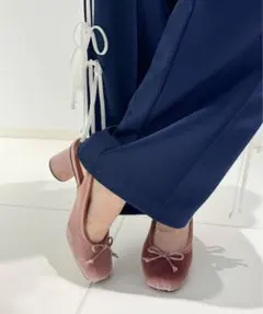 ルタロン 6cm square ballerinaバレエシューズ　バックスリング