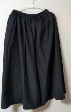 美品・ハニーズ・ギャザーフレアースカート黒L