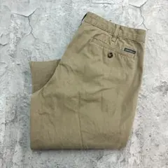 Eddie Bauer　チノパン　W36 L33　ベージュ　無地　古着のサムネイル