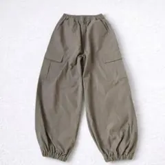 カーゴパンツ レディース カーキ ジョガーパンツ S ウエストゴム