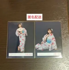櫻坂46 佐藤愛桜 ランダム イラストステッカー ツアー 生写真 浴衣