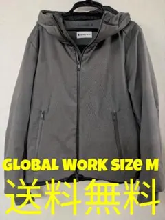 【美品】GLOBAL WORK サーモライト フード ブルゾン size M