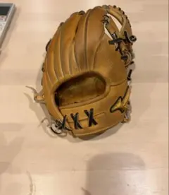 硬式野球グローブ オレンジ 大人用