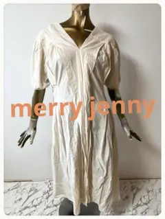 ☘️T23759☘️新品 merry jenny センターパートパフワンピース