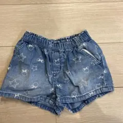 GAP Disney ミッキー柄デニムハーフパンツ 3years