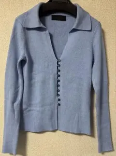 ZARA ライトブルー カーディガン M