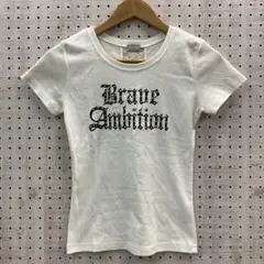 フェアリー ゴス グランジ 古着 レタード 背面十字レース切替 半袖Tシャツのサムネイル