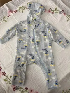 フード付きロンパース ドナルドダック(50～70サイズ)