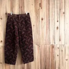 Johnbull ペイズリー柄 コーデュロイパンツ Sサイズ 総柄