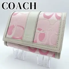 【希少】COACH Signature Pink CompactWallet