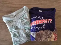 恐竜柄のTシャツ2点セット
