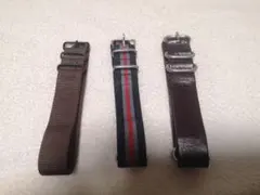 中古 腕時計 NATOベルト 3本セット ナイロン レザー 革のサムネイル