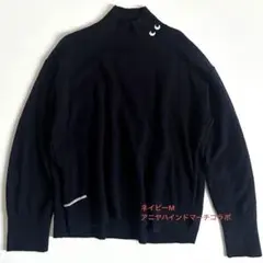 美品ユニクロUNIQLOアニヤハインドマーチコラボ2023年カシミヤニットM