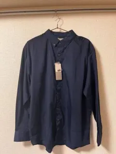 ナノユニバース　長袖シャツ　M ネイビー