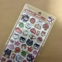 正規品⭐縁起物　和柄・ボンボンドロップシール 縁起物　招き猫