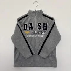 Dash Cheetah キッズ フリース ハーフジップ グレー 140 男の子