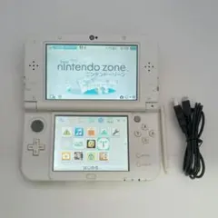 【動作確認済】 NEWニンテンドー3DSLL本体　パールホワイト白