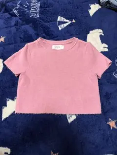 ZARA サマーニット　半袖トップス 9-10歳 ピンク　110相当