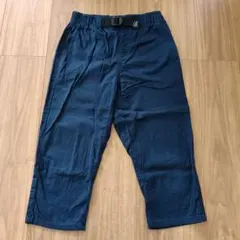 七分丈ストレッチパンツ　ネイビー 140cm