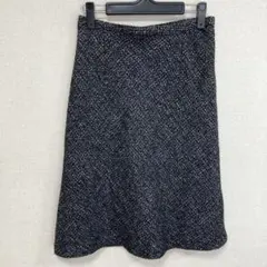 A.V.V ツイードフレアスカート ミディ丈 L
