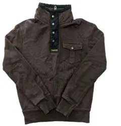 Polo Ralph Lauren ブラウン ハーフジップ スウェット S