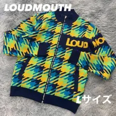 超美品　ラウドマウス　ジャケット　ニット　裏蓄熱　総柄　Lサイズ