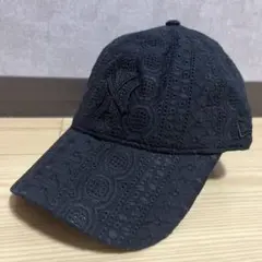 ニューエラ　NEW ERA NYヤンキース ブラック　ブロデリー　刺繍