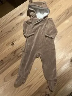 babyGap フリースロンパース ブラウン　70センチ