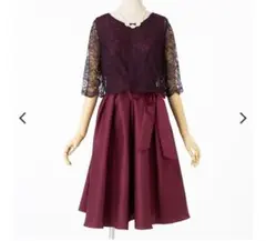 【美品】エメ AIMER ドレス ワインレッド M