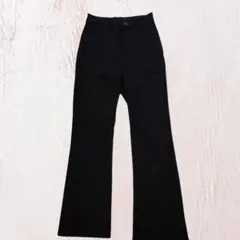 UNIQLO ユニクロ スリムフレアトラウザージーンズ 黒 XS