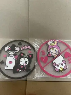 ナルミヤキャラクターズ クリアラバーコースター　2点　メゾピアノ　ポンポネット