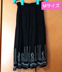 ロングプリーツスカート　Mサイズ　黒