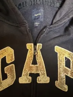 裏起毛GAP kidsスパンコール フルジップパーカー 150cm