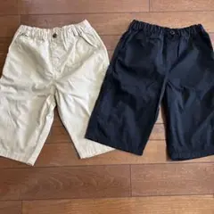 コムサイズム120A ハーフパンツ 2色セット