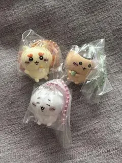 【最終お値下げ】ちいかわ、シーサー、くりまんじゅう マスコットキーチェーンセット