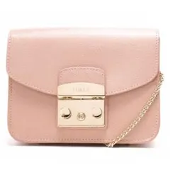 新品✨フルラ　メトロポリス　バイカラー　ショルダーバッグ　ピンク　FURLA