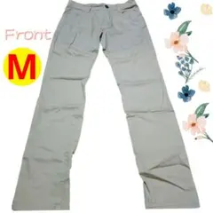 スキニーパンツ　カジュアルパンツ　伸縮性あり　ベージュ