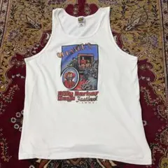 90s USA製 シングルステッチ ビリーバーカー グッドプリント タンクトップのサムネイル