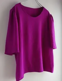 hooked vintage 購入 パフスリーブ シルクトップスのサムネイル