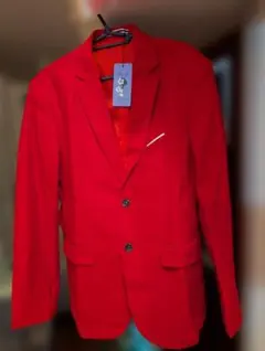 赤 テーラードジャケット 新品タグ付き