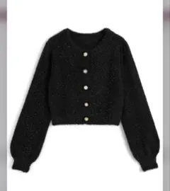 アソートボタンラメシャギーニットカーディガン[kz651]