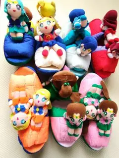 セーラームーン　スリッパ/ぬいぐるみセット