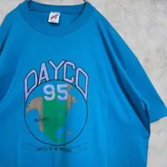 90s USA製【JERZEES】企業ロゴ イベント 古着 Tシャツ 2XL