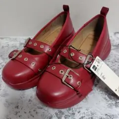 GU ロク　rokh メリージェーンシューズ M 赤