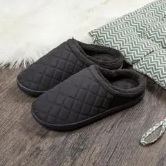 16★ルームシューズ メンズ スリッパ 暖かい ボア 冬用 25.5〜26.5㎝