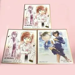 名探偵コナン 色紙アート　コナン　灰原　世良