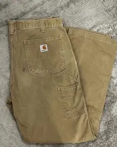 わ*ー様 USA製 Carhartt ダブルニーダックパンツ W35 ブラウン - メルカリ