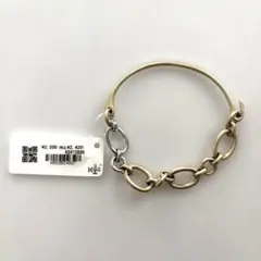 【新品タグ付】kaza カザ コンビカラー バングル チェーン ブレスレット