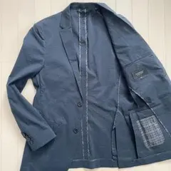 【シアサッカー 美品】 バーバリーブラックレーベル テーラードジャケット L